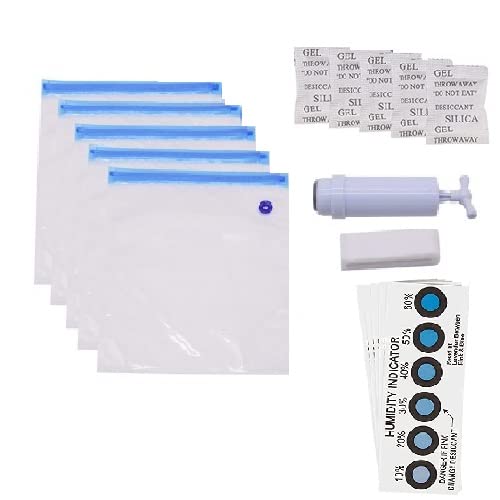 3DINNOVATIONS 5PCS 3D Printer Filament Vacuum Storage Bags Moisture-Proof Sealed Compression Storage Bags with Manual Air Pump, for PLA/ABS/Nylon/Wood/TPU/ (Not Include Filament) - Image 1