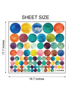 147 Count Multi Size Polka Wall Decals Peel And Stick Wall Stickers Rainbow Wall Decals For Kids Room Living Room Bedroom(Round And Star) - pzsku/ZB7C8FE392F1304A6D4C5Z/45/_/1719984382/ed8896ed-2807-4500-b591-2ae23586bd05