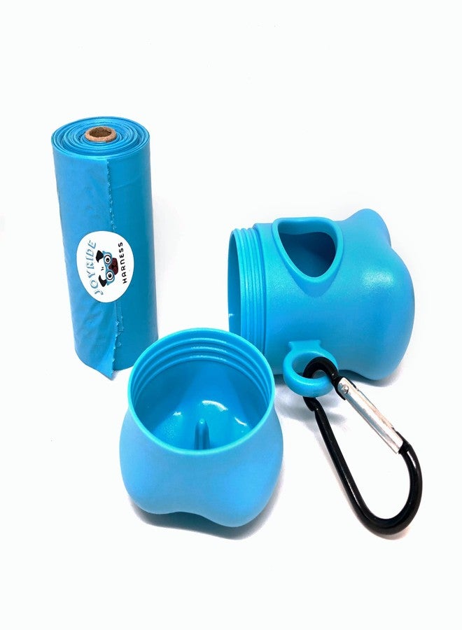 Joyride Harness Poop Bag Dispenser - Additional Unscented Roll of Premium 9”x13” Poop Bags Included, Universal Fit, D-Clip Attaches to Leash or Harness, Clean, Convenient & Secure Poop Disposal System - Image 1