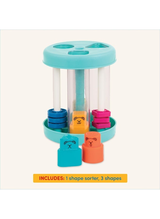 Shape Sorter Colorful Sorting Toy 3 Shapes & Sounds Educational Developmental For Toddlers 18 Months + And Sound