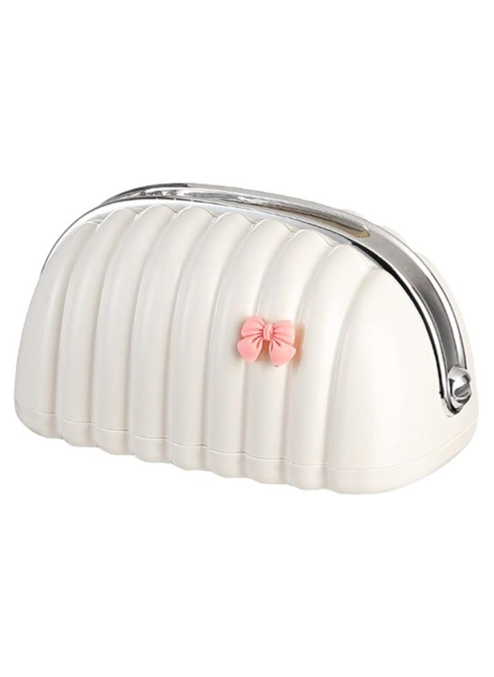 Generic Tissue Box, Desktop Decorative Shell Bag Shape Desktop Napkin Dispenser for Living Room  - Image 3