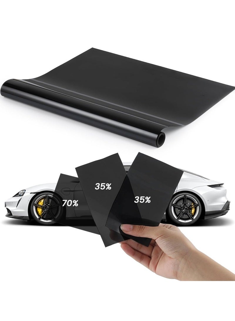 PHANTOM Nano Ceramic Car Window Tint Film 5 Seater 1 Piece  UV Protection Tint Roll 70% Front 35% Side 35% Rear Heat Control Glass Sticker Black Privacy Film Anti Glare Car Window Tint Roll Universal Fit Car Accessories - FM10080BOOO - Image 3