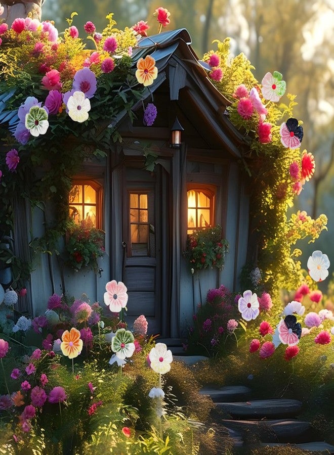 HOMICO 200 Pieces Tiny Cherry Blossom Decor for Dollhouse Mini Resin Decor for Crafts Tiny Things for Fairy Garden Micro Landscaping Decoration - Image 4
