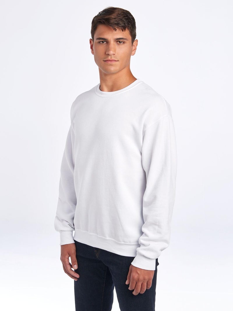 Jerzees -Men's NuBlend Fleece -Sweatshirts & Hoodies, Sweatshirt-White, 3X-Large - Image 3