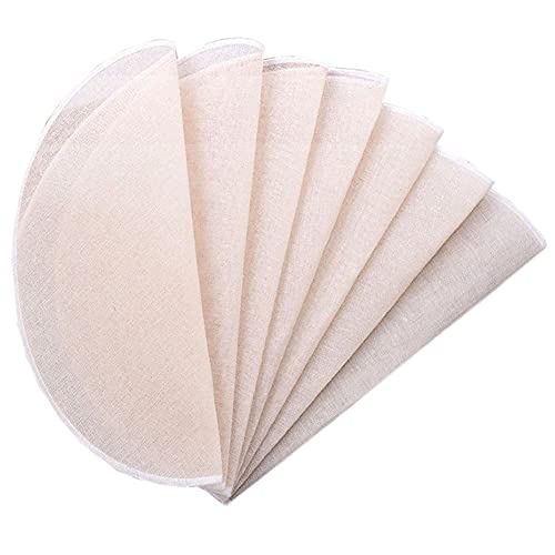 12Pcs Round Cotton Yarn Steamer Cloth Reusable Non Stick Household Steamer Liners Cloth Mesh Mat Pad Steamed Buns Dumplings Baking Cooking Tool 30CM12Inch