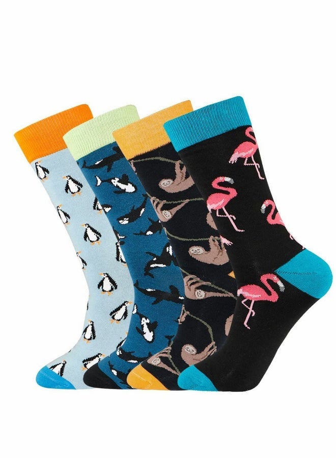 Funny Socks for Women Men,  Winter Crazy Fun Crew Novelty Fashion Casual Dress Socks, Trend Hip Hop Colourful Compression Socks - Image 1