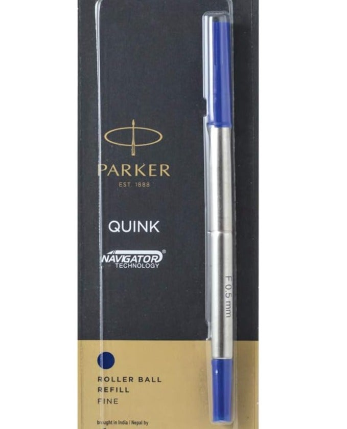 Parker Quink Roller Ball Refill - Blue (Pack of 10) - Image 1
