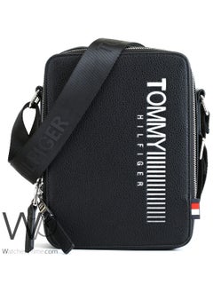 Tommy Hilfiger Plus Tommy Hilfiger Leather Crossbody Messenger Black Bag For Men  - Image 1