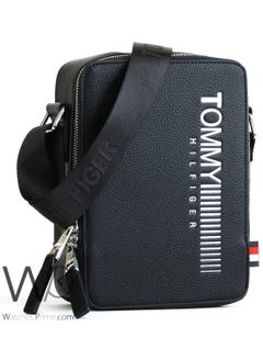 Tommy Hilfiger Plus Tommy Hilfiger Leather Crossbody Messenger Black Bag For Men  - Image 4