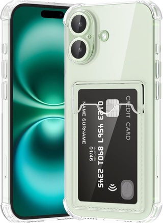 Shockproof Back Case Cover with Best Camera Protection Compatible with Iphone 16 Shockproof Case Reinforced Edges Protection with Card holder for iphone 16 (Clear, Iphone 16) - pzsku/ZB7C9AD8099ACDA039E80Z/45/_/1740166260/8bf24b62-c71d-40d8-94c4-3c5fb89a5f08