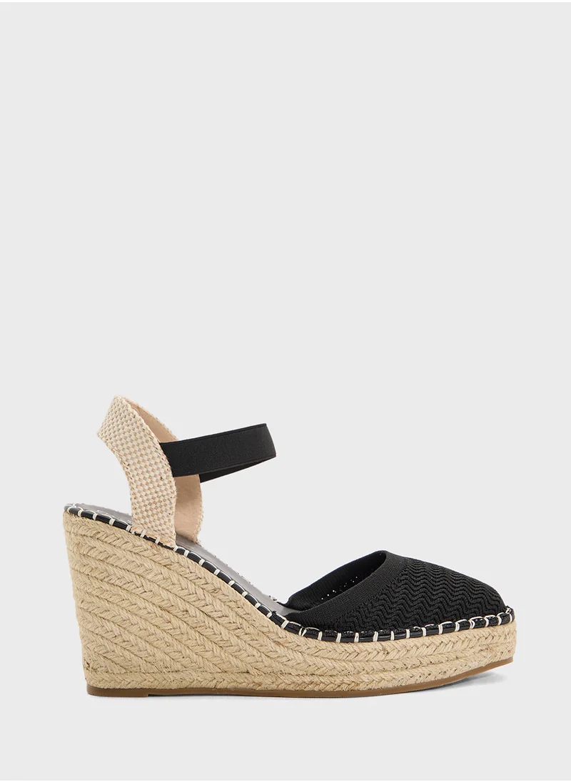 ELLA High Heel Classic Espradille Wedge