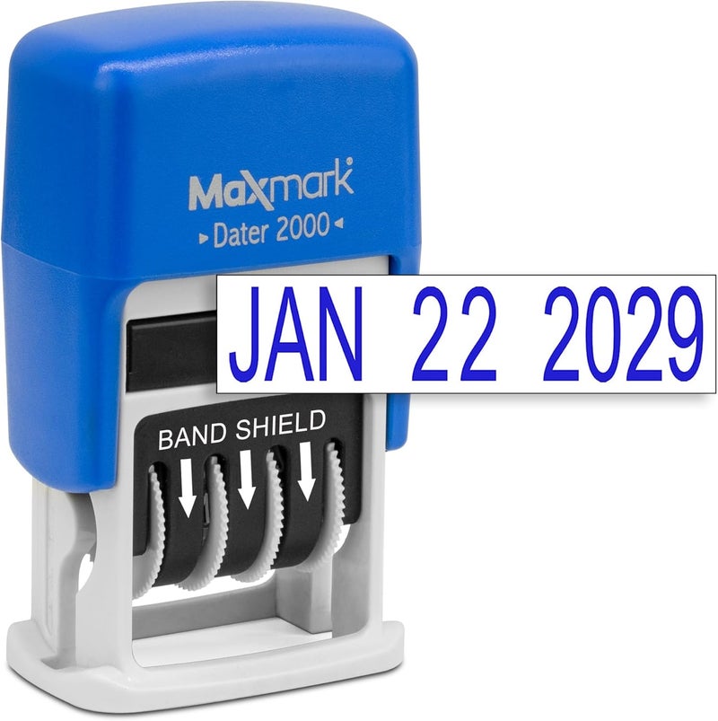 ماكس مارك MaxMark 2000، ختم تاريخ يعمل بنفسه – لون أزرق - Image 3