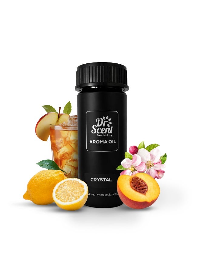 Dr Scent Diffuser Aroma Oil Crystal 170ml - Made with Organic Ingredients | Ideal for Offices, Homes, Hotels & Spas