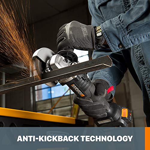 Worx WX812L.9 20V Power Share 4.5" Cordless Angle Grinder with Brushless Motor (Tool Only) - Image 3