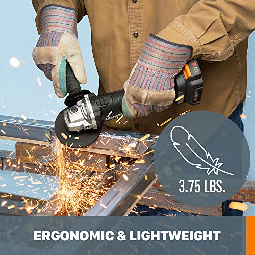 Worx WX812L.9 20V Power Share 4.5" Cordless Angle Grinder with Brushless Motor (Tool Only) - Image 5