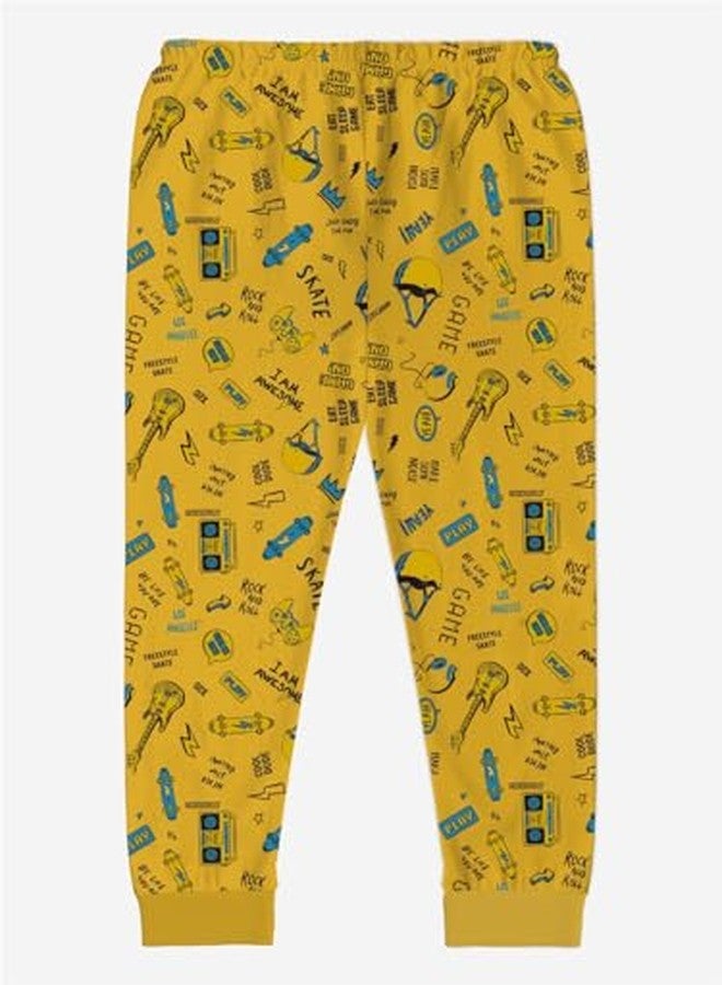 minicult Baby Boys & Baby Girls Regular Fit Pyjama Pants (PANTS_001_5T6 YEARS_P6_Multicolored_5-6 Years), Mid Rise - Image 3
