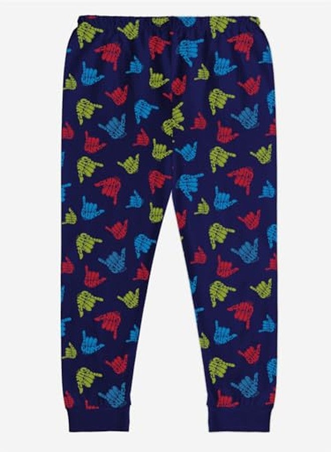 minicult Baby Boys & Baby Girls Regular Fit Pyjama Pants (PANTS_001_5T6 YEARS_P6_Multicolored_5-6 Years), Mid Rise - Image 2