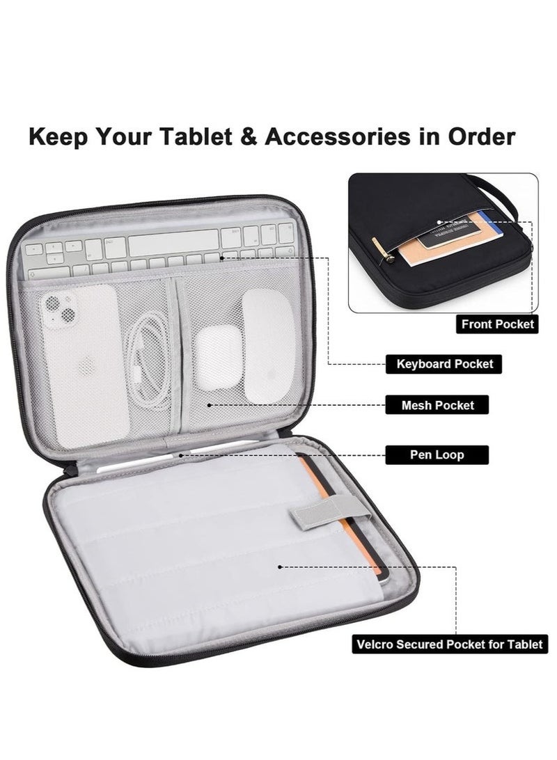 Tablet Sleeve Case, 12-13.3 Inch Tablet Carrying Bag, Compatible with iPad Pro M4 & iPad Air M2 2024, 12.9-in iPad Pro M2&M1 6th/5th 2022-2018, Surface Pro 9/8/X/7/6, Galaxy Tab S8/S8+ - Image 3
