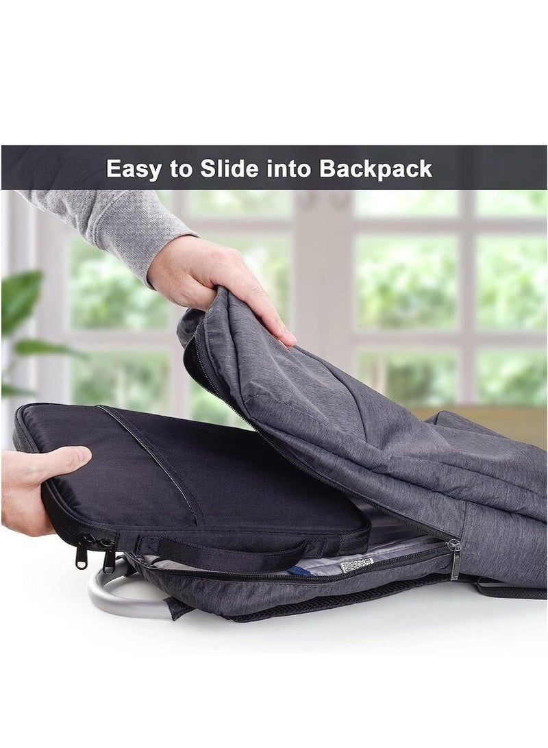 Tablet Sleeve Case, 12-13.3 Inch Tablet Carrying Bag, Compatible with iPad Pro M4 & iPad Air M2 2024, 12.9-in iPad Pro M2&M1 6th/5th 2022-2018, Surface Pro 9/8/X/7/6, Galaxy Tab S8/S8+ - Image 4