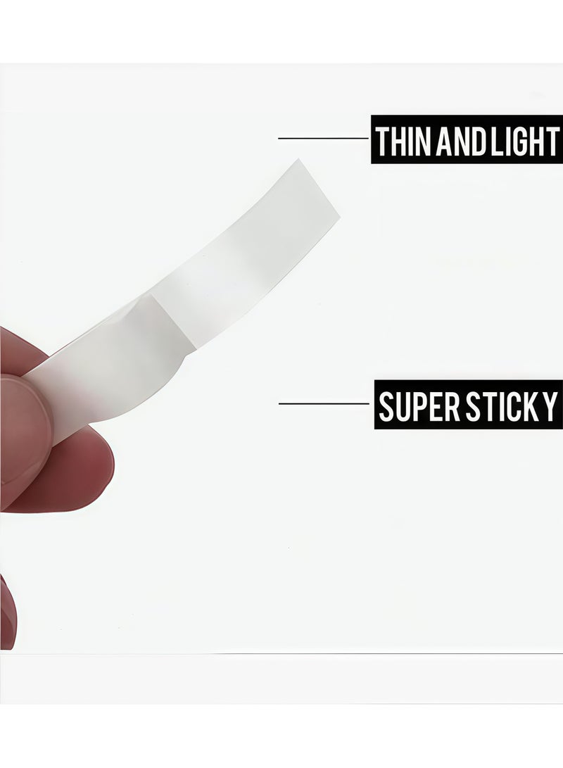 5 عبوات من شريط لاصق مزدوج الوجهين، مناسب لأغطية الرأس والملابس، ملصقات غطاء الرأس والحجاب، شريط لاصق مزدوج الوجهين، شريط قوي، مناسب لأقمشة الملابس المختلفة والتنانير، 5 عبوات (عبوة واحدة 36 قطعة) - Image 5