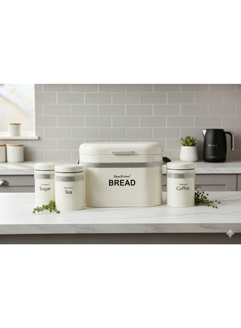 HausRoland Tea, coffee and sugar storage containers jars and bread box - Image 1