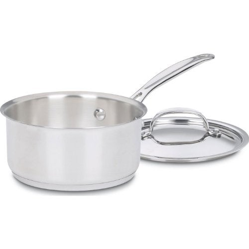 Cuisinart 1 Quart Saucepan wCover Chefs Classic Stainless Steel Cookware Collection 71914 - Image 1