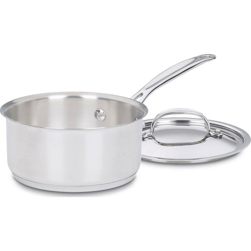 Cuisinart 1 Quart Saucepan wCover Chefs Classic Stainless Steel Cookware Collection 71914 - Image 2