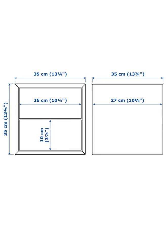 IKEA (IKEA) خزانة حائط بدرجين، لون جوزي، 35×35×35 سم - Image 2