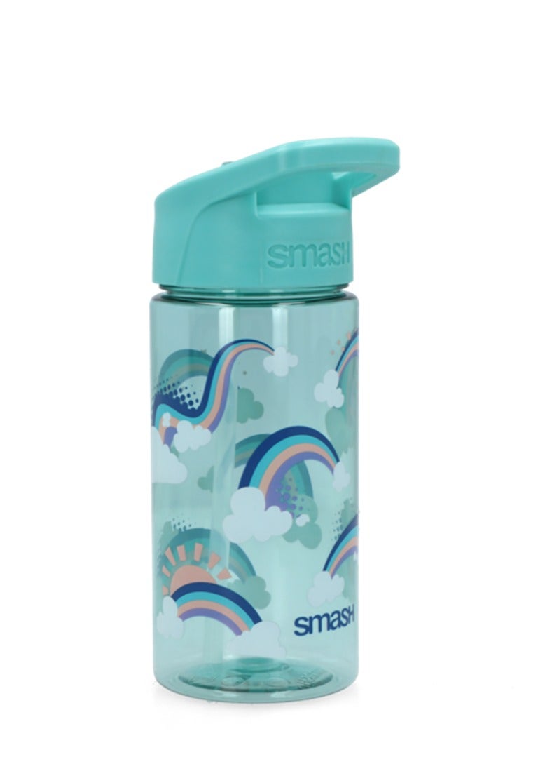 smash Rainbow Printed BPA-Free Plastic Durable Water Bottle Blue 450ml - Image 3
