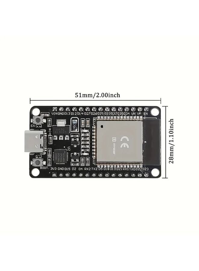 قطعتان لوحة تطوير ESP32S وحدة متحكم دقيق ثنائي النواة من النوع C CP2102 - Image 3