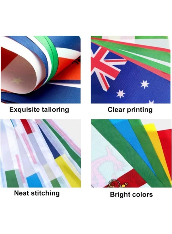 HOMESTAR World Flag Bunting for World Cup Party Decorations 2026, 48 Teams Flags Double Sides Fabric Banner for World Cup Football Bar Club Garden Street Decor (14 x 21 cm - 14m) - Image 2