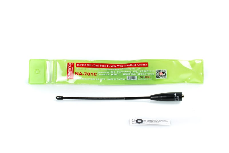 BTECH Authentic Genuine Nagoya NA-701C (Commercial Frequency Tuned) 8-Inch Whip VHF/UHF (155/455Mhz) Antenna SMA-Female for BTECH and BaoFeng Radios - Image 4
