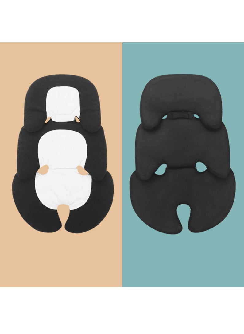 Generic - Stroller Liner Insert Car Seat Liner Cover, Baby Stroller Seat Liner Universal, Baby Seat Cushion,Cotton Universal Baby Stroller Seat, Stroller Car Seat Liner (Black) - Image 1