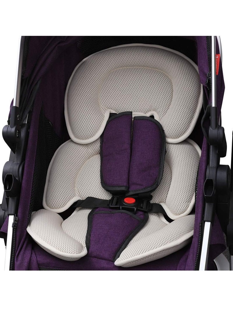 Generic - Stroller Liner Insert Car Seat Liner Cover, Baby Stroller Seat Liner Universal, Baby Seat Cushion,Cotton Universal Baby Stroller Seat, Stroller Car Seat Liner (Black) - Image 1