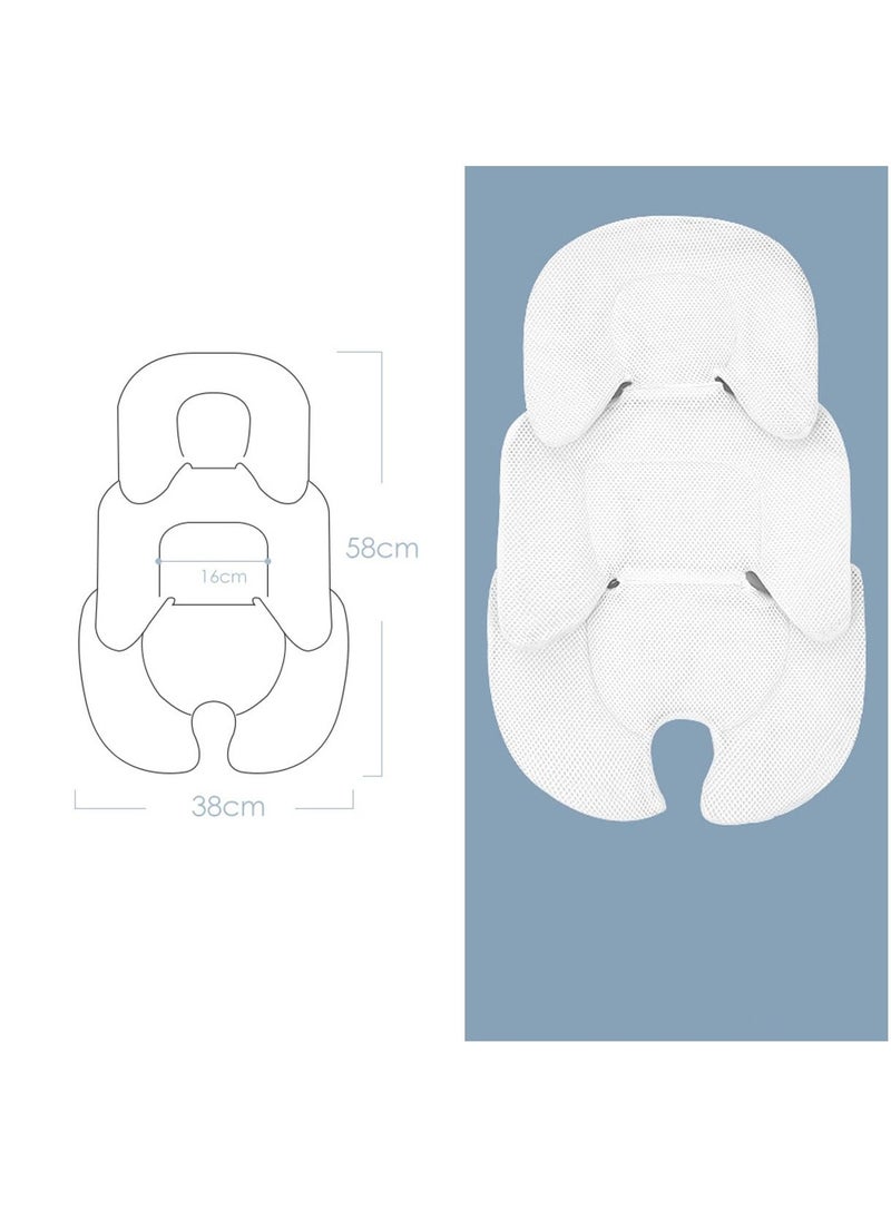 Generic - Stroller Liner Insert Car Seat Liner Cover, Baby Stroller Seat Liner Universal, Baby Seat Cushion,Cotton Universal Baby Stroller Seat, Stroller Car Seat Liner (Black) - Image 1
