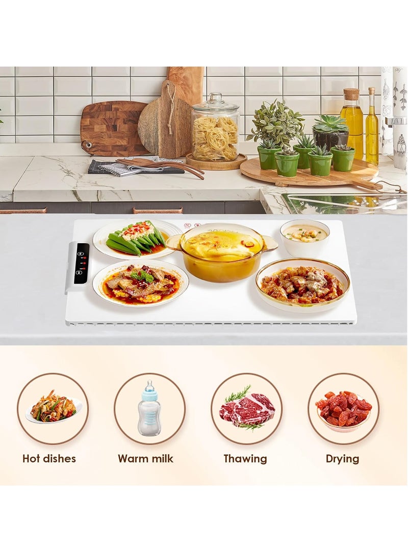 Generic Foldable large-capacity vegetable warming mat hot cutting board household dining table hotel meal warming artifact board hot rice thermostatic board  - Image 3