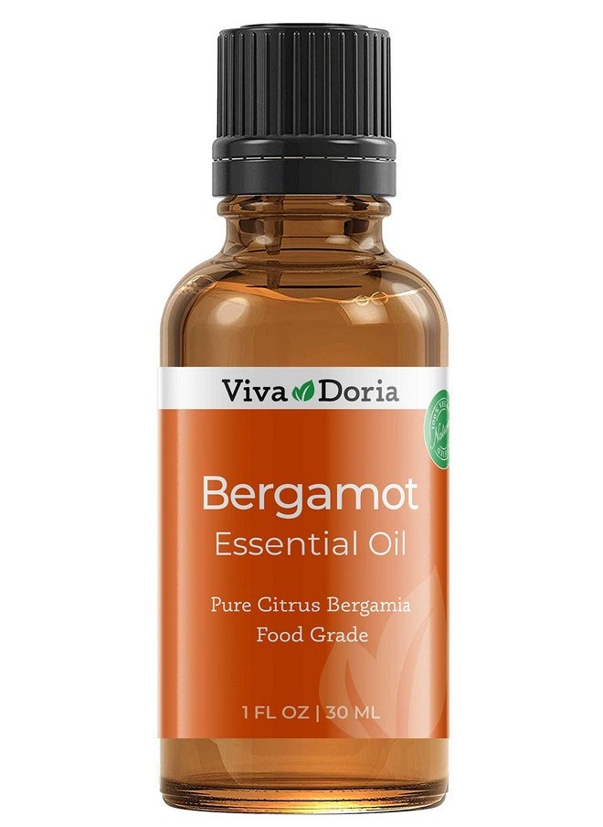 Viva Doria - 100% Pure Bergamot Essential Oil, Undiluted, Food Grade, Italian Bergamot Oil, 1 Fluid Ounce (30 Ml) Natural Aromatherapy Oil - Image 1