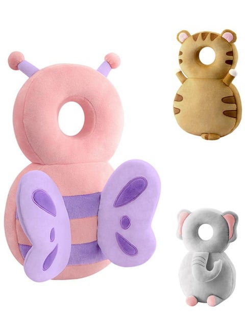 Baby Head Protector and Back Safety Pad with Butterfly Backpack Design