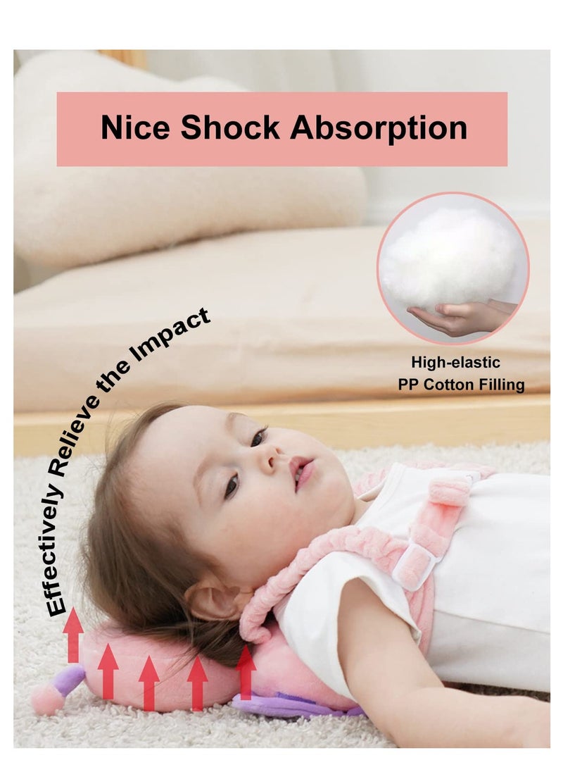 Baby Head Protector and Back Safety Pad with Butterfly Backpack Design
