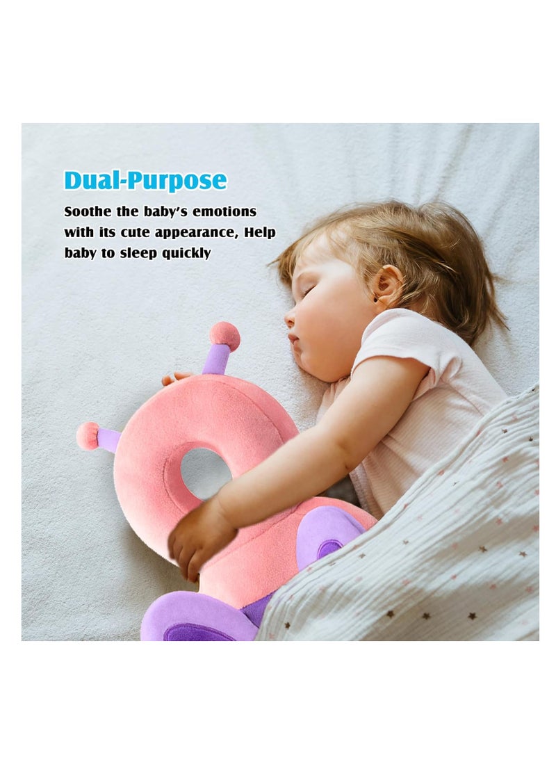 Baby Head Protector and Back Safety Pad with Butterfly Backpack Design
