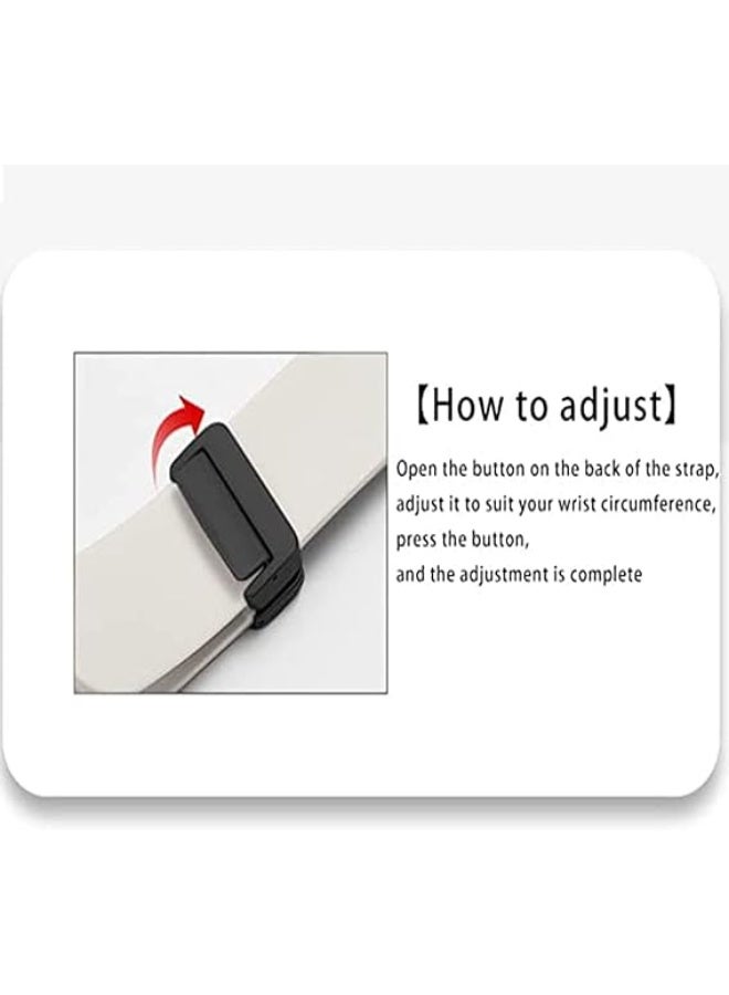 LIXES Soft Silicone Magnetic Buckle Replacement Strap Compatible for OnePlus Watch 2 Lightweight Sport Wristband with Secure Adjustable Fit for Workout Office Travel and Everyday Use, Black - Image 4