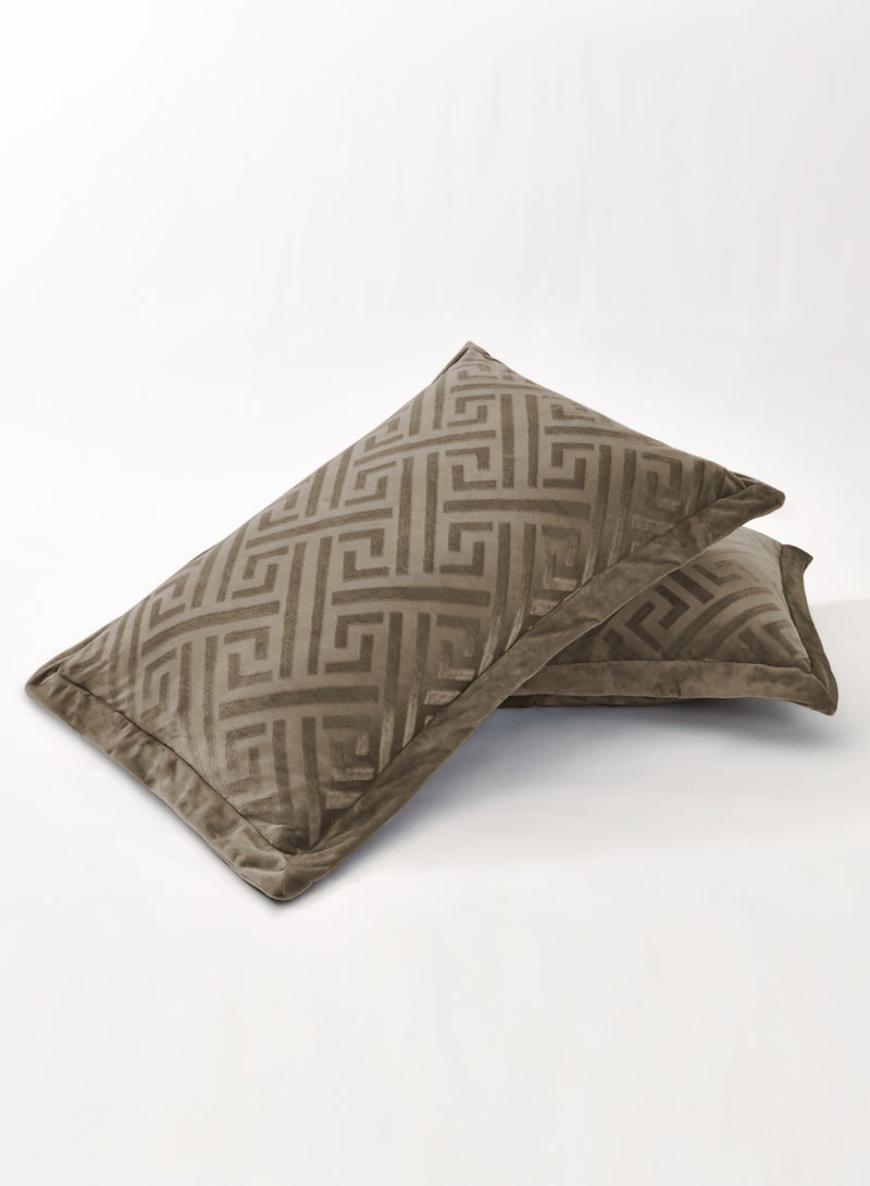 Master Home Textile Velvet Comforter Sets, 7 Pcs King Size, Fits 200 x 200 cm Double Size Bed, With Removable Filling, Soft, Warm - Image 3