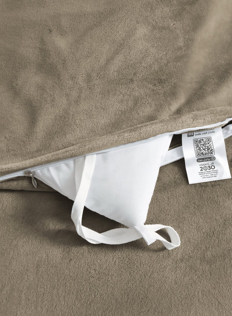 Master Home Textile Velvet Comforter Sets, 7 Pcs King Size, Fits 200 x 200 cm Double Size Bed, With Removable Filling, Soft, Warm - Image 5