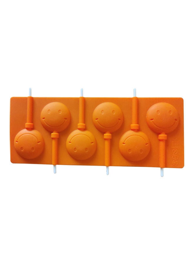 NIBEMINENT Lovely Smiling Face Pattern Chocolates Mold Orange 23.5 x 9.5cm - Image 1