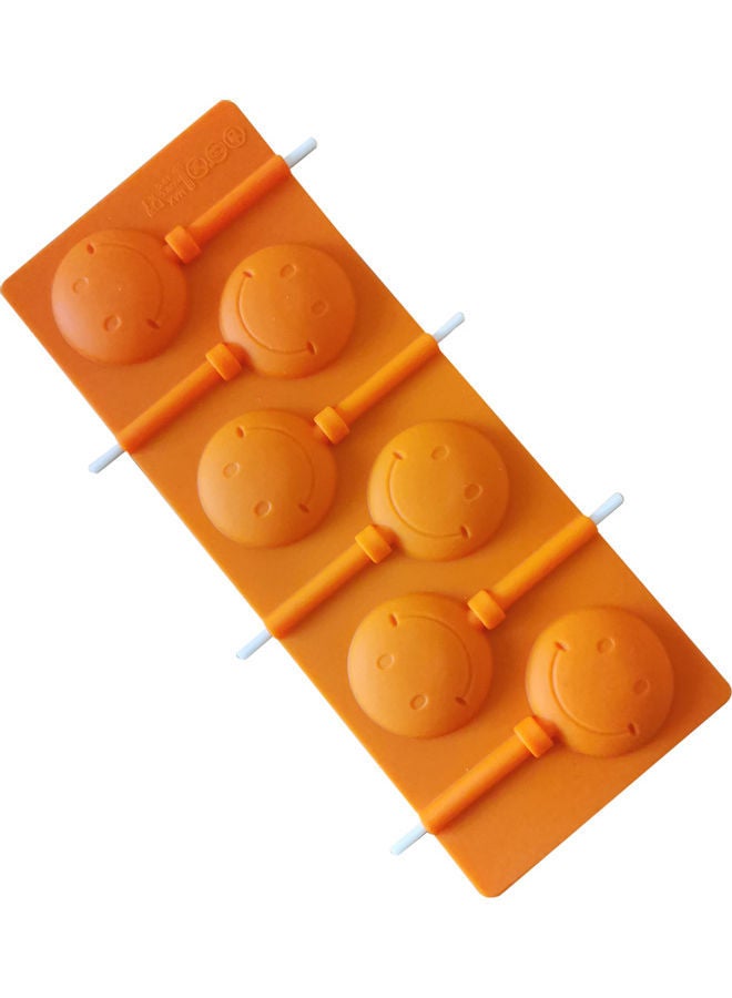 NIBEMINENT Lovely Smiling Face Pattern Chocolates Mold Orange 23.5 x 9.5cm - Image 2
