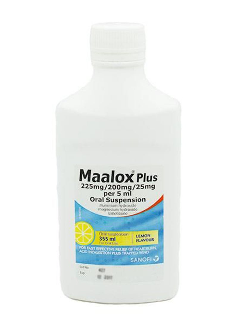 maalox plus Suspension Lemon 355Ml
