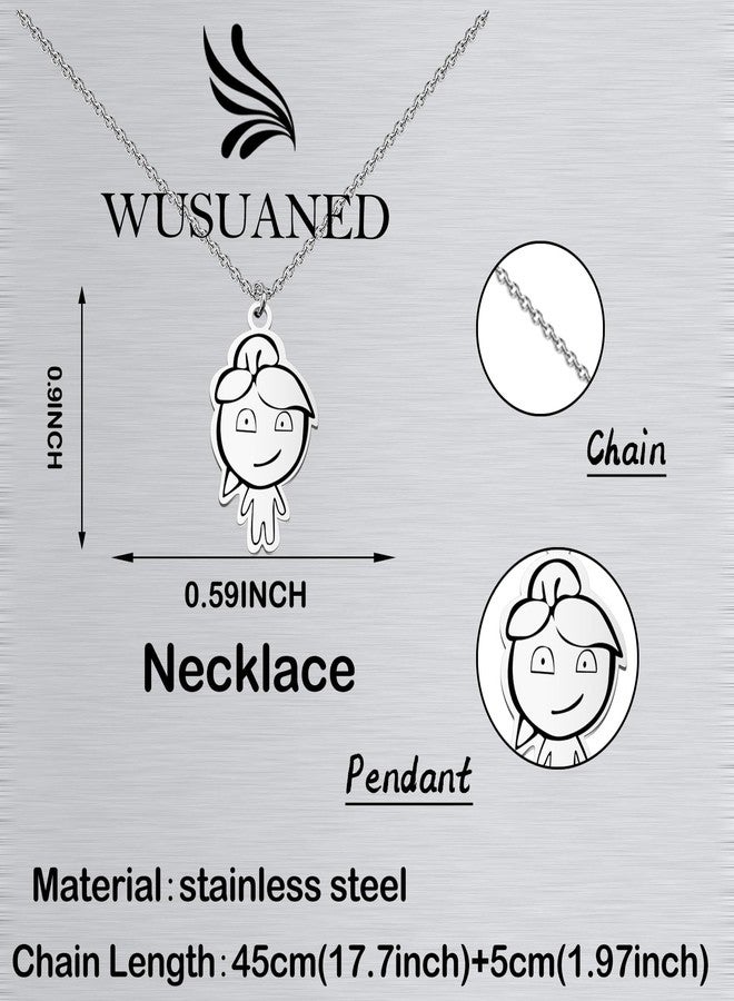 WUSUANED Funny Fire Water Character Necklace Game Inspired Set Jewelry Gamer Cosplay Gift Game Fan Gift For Gaming Lovers (Funny Fire Water Necklace) - Image 3