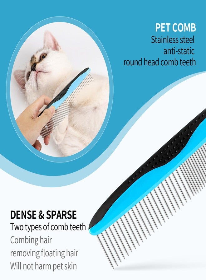 ROFROX 5-in-1 Puppy Bathing Supplies- Pet Bathing Glove, Three-Sided Toothbrush, Double-Sided Detangling Comb, Double-Row Grooming Comb, and Finger Toothbrush for Dogs and Cats - Pet Care Kit - Image 5