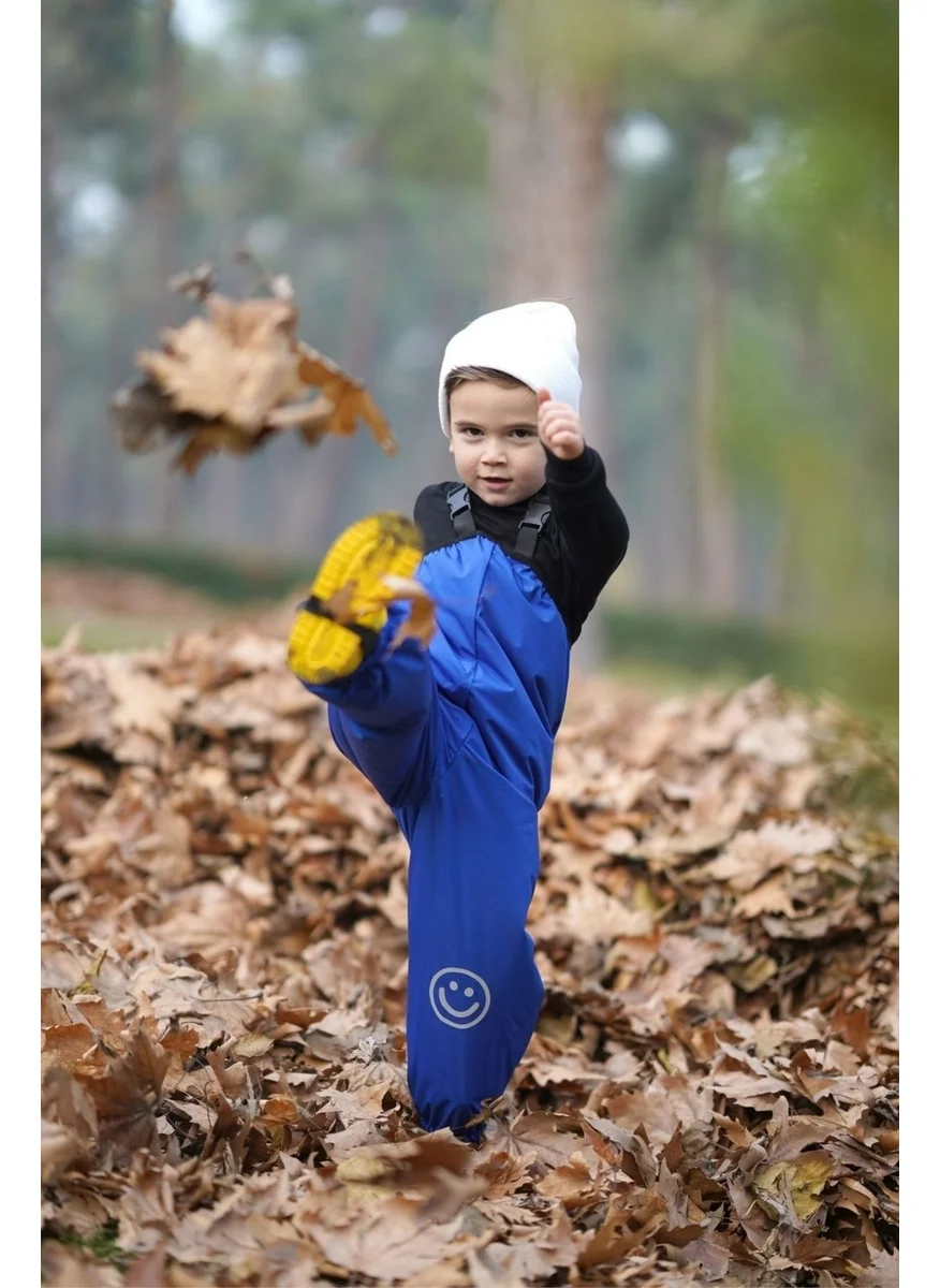 Belkızın Atölyesi Suspender Blue Waterproof Overalls