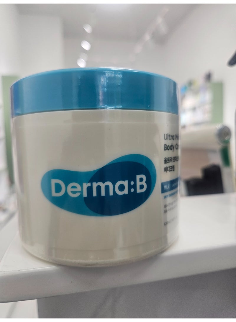 ديرما بي DERMA: B ULTRA MOISTURE BODY CREAM 430ML - Image 3